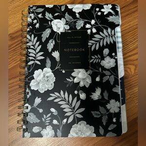 Floral Spiral Notebook w/tabs- NEW